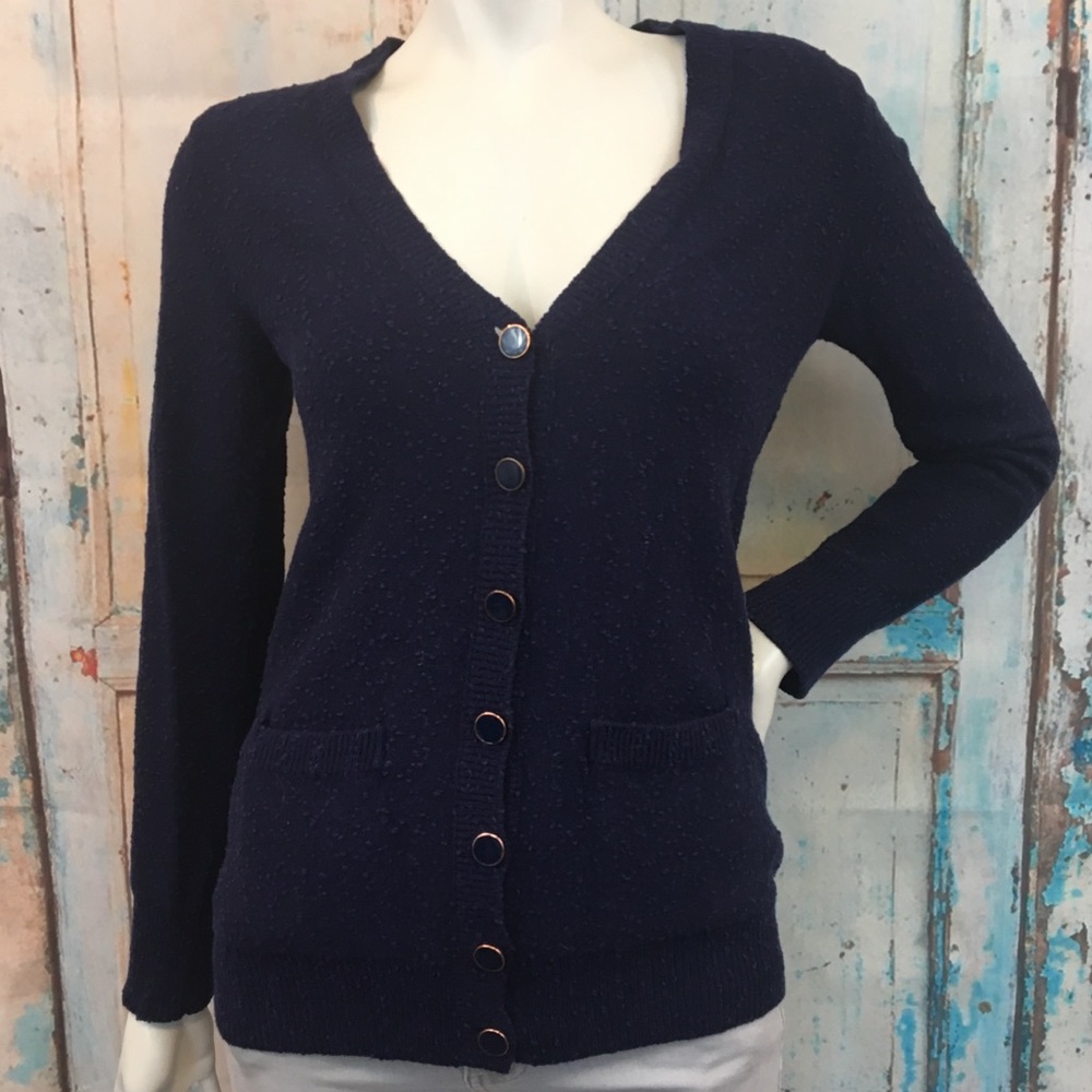 MARC BY MARC JACOBS Indigo Navy Blue Cardigan Sweater